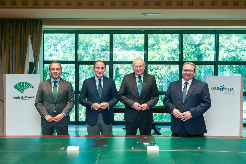 imagen de Renovación de acuerdo entre Garántia y Unicaja Banco para financiar pymes