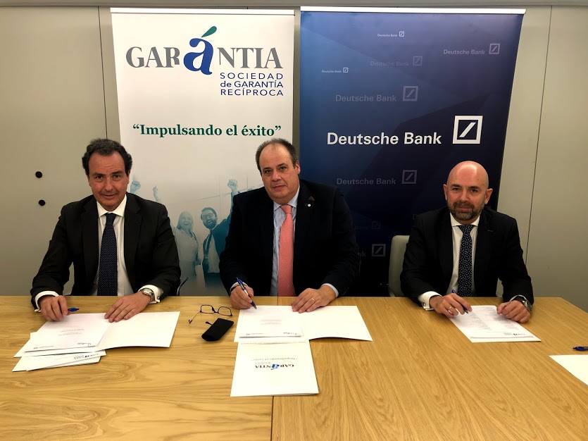 Deutsche Bank se suma a las entidades colaboradoras de Garántia SGR